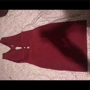 Bandage Burgundy dress